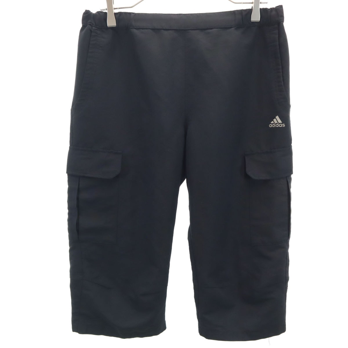 adidas アディダス カーゴショートパンツ L ブラック ハーフ
