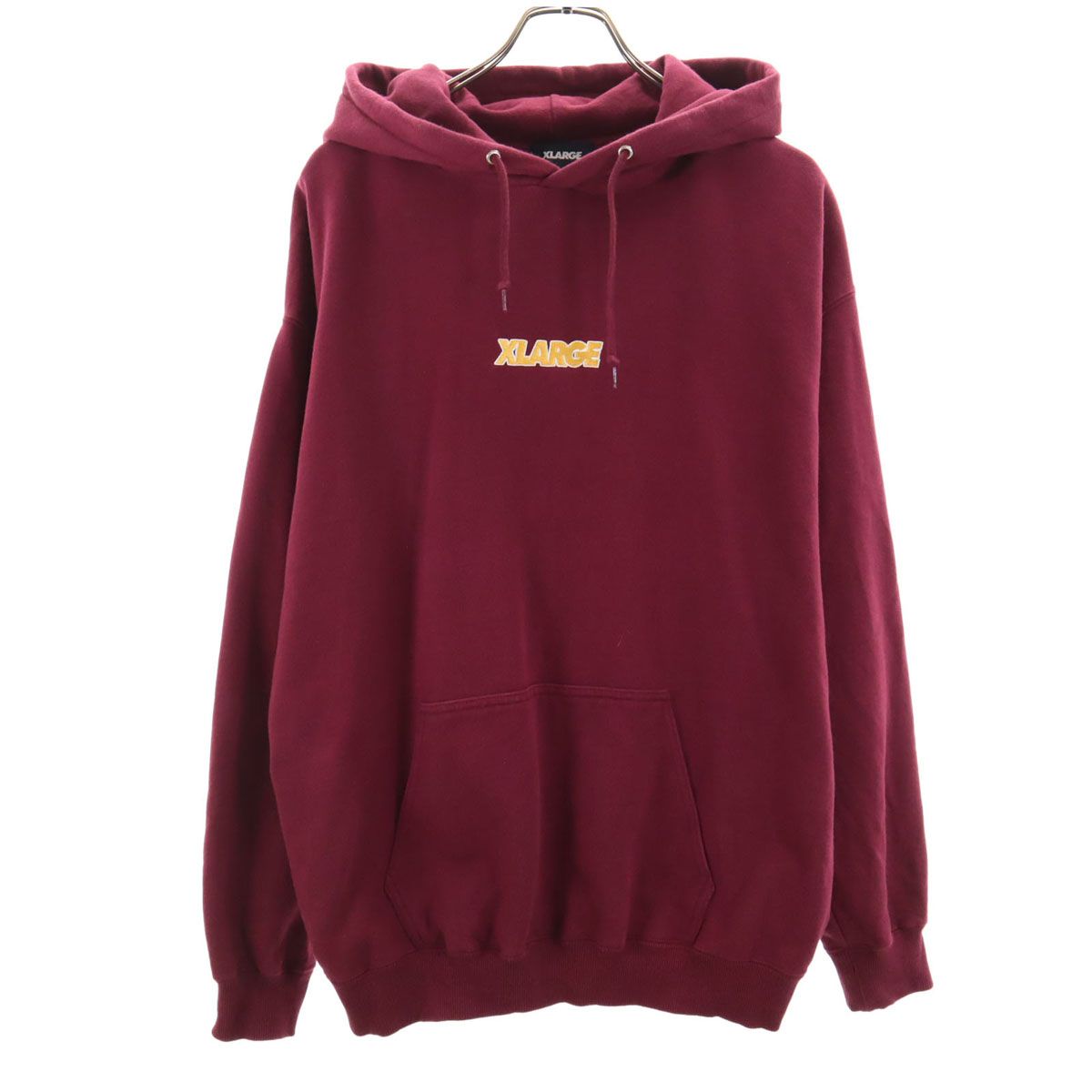 XLARGE エクストララージ 長袖 スウェットパーカー M ワインレッド