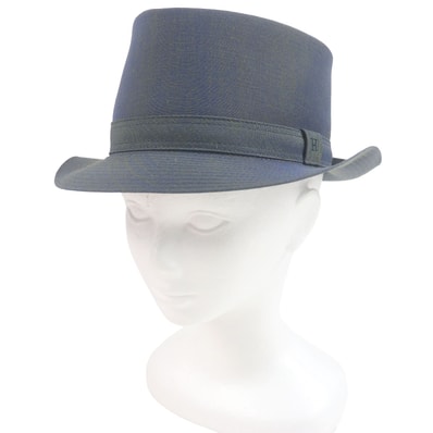 極美品 エルメス
ハット ブルー系 メンズ 59