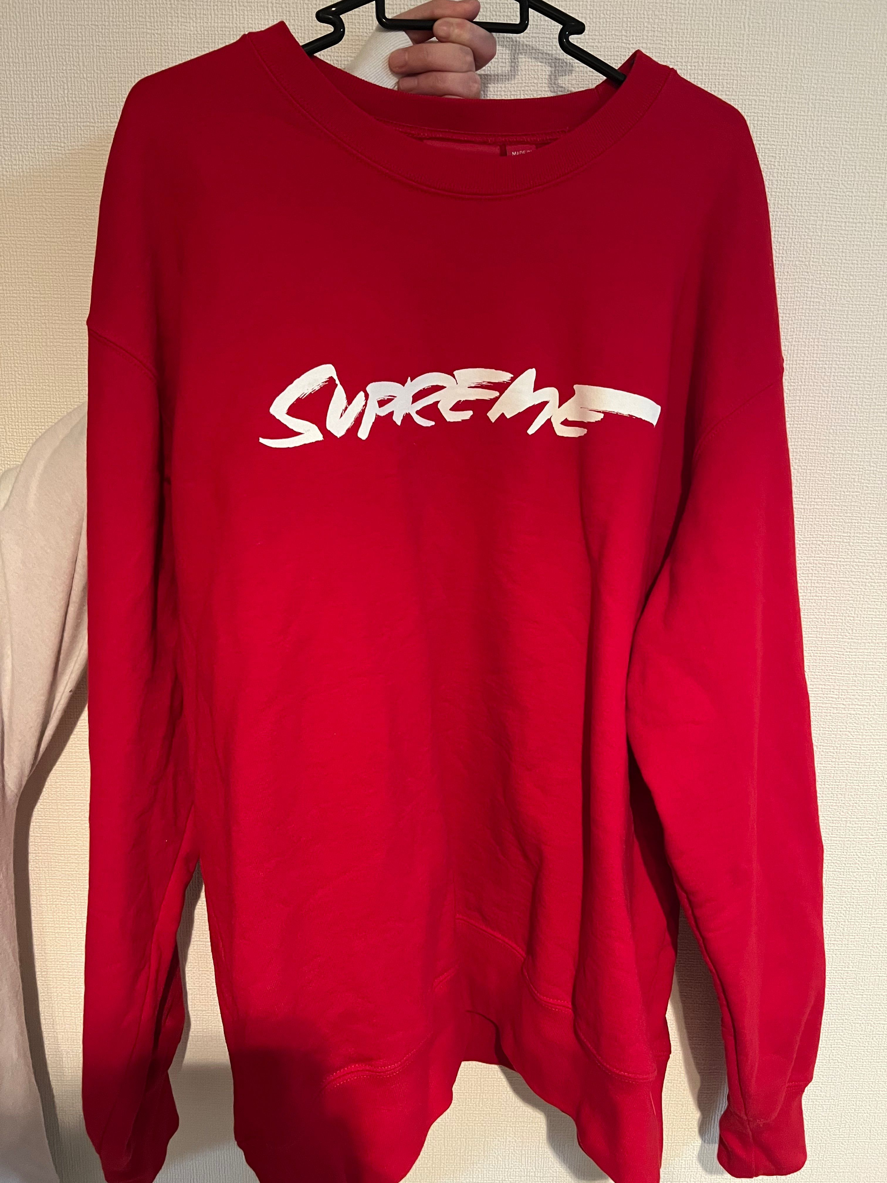 Supreme Futura Logo Crewneck "Red"
