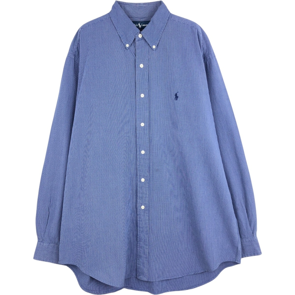 古着 ラルフローレン Ralph Lauren BLAKE 長袖 ボタンダウンチェックシャツ メンズL相当/eaa625252