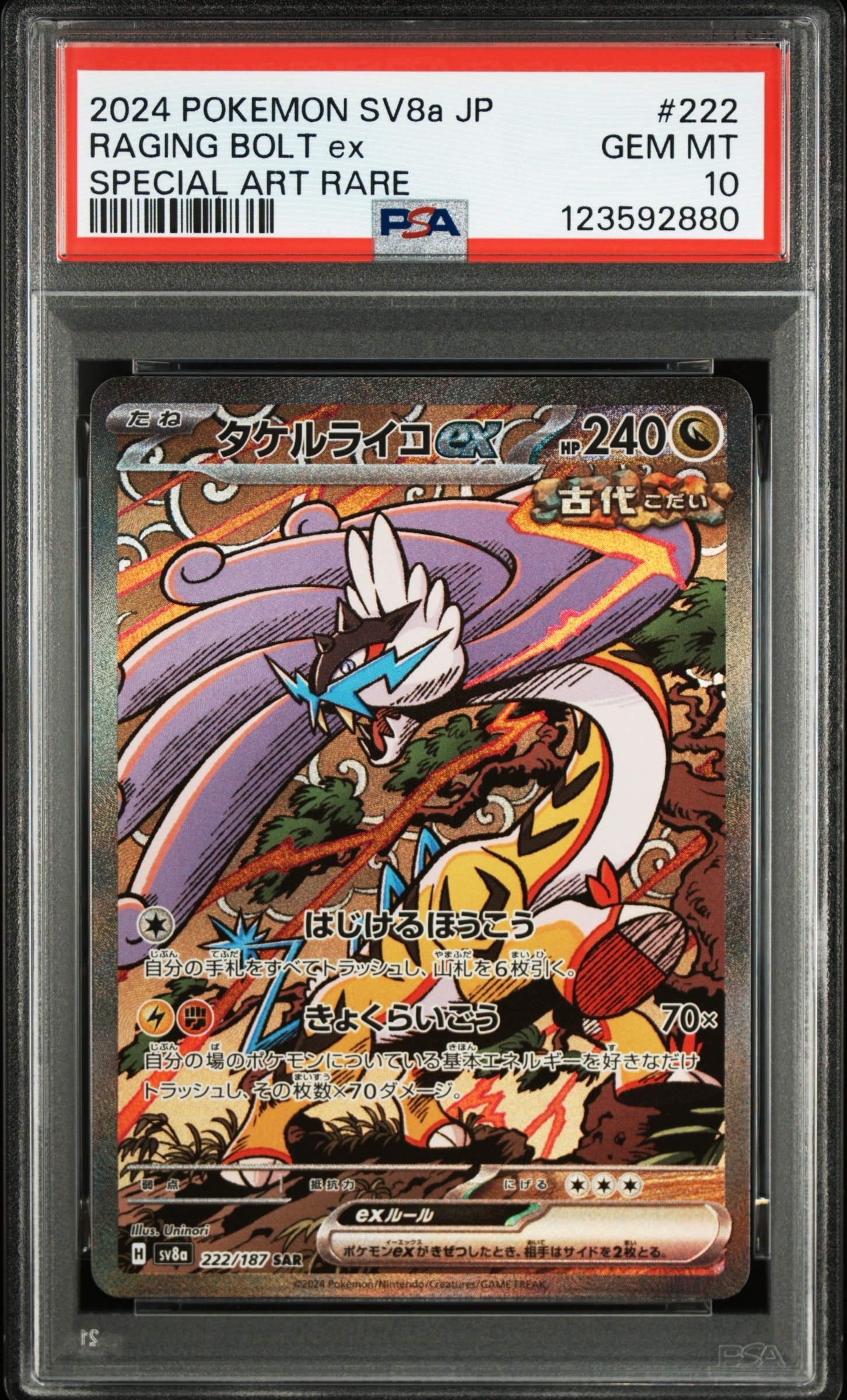 タケルライコex SAR [SV8a 222/187](ハイクラスパック「テラスタルフェスex」)