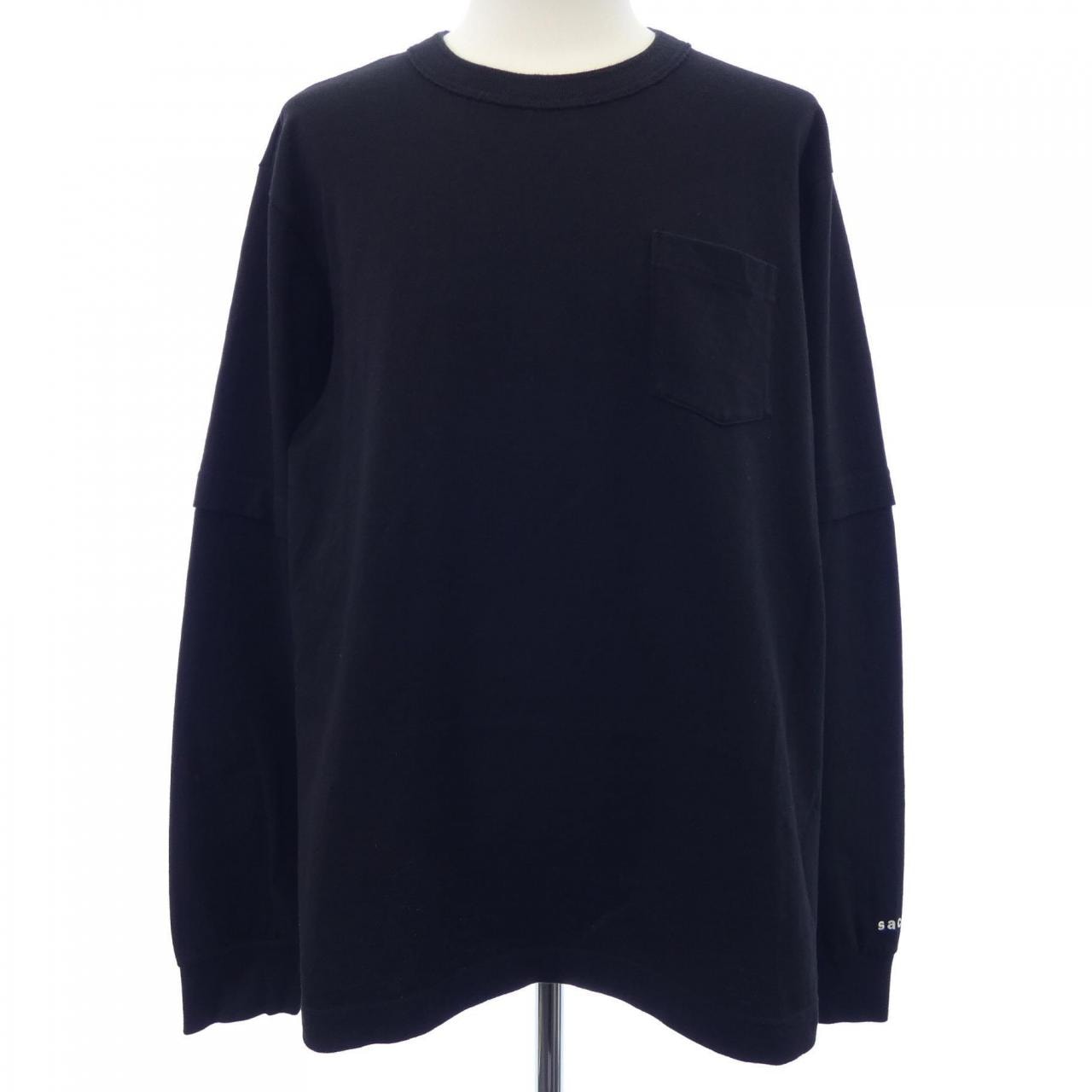 sacai Satin x Chiffon Embroidery Pullover 