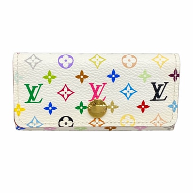 【6ie7358】ルイヴィトン キーケース モノグラム・マルチカラー ミュルティクレ4 M93731 ブロン/リッチ【中古】レディース