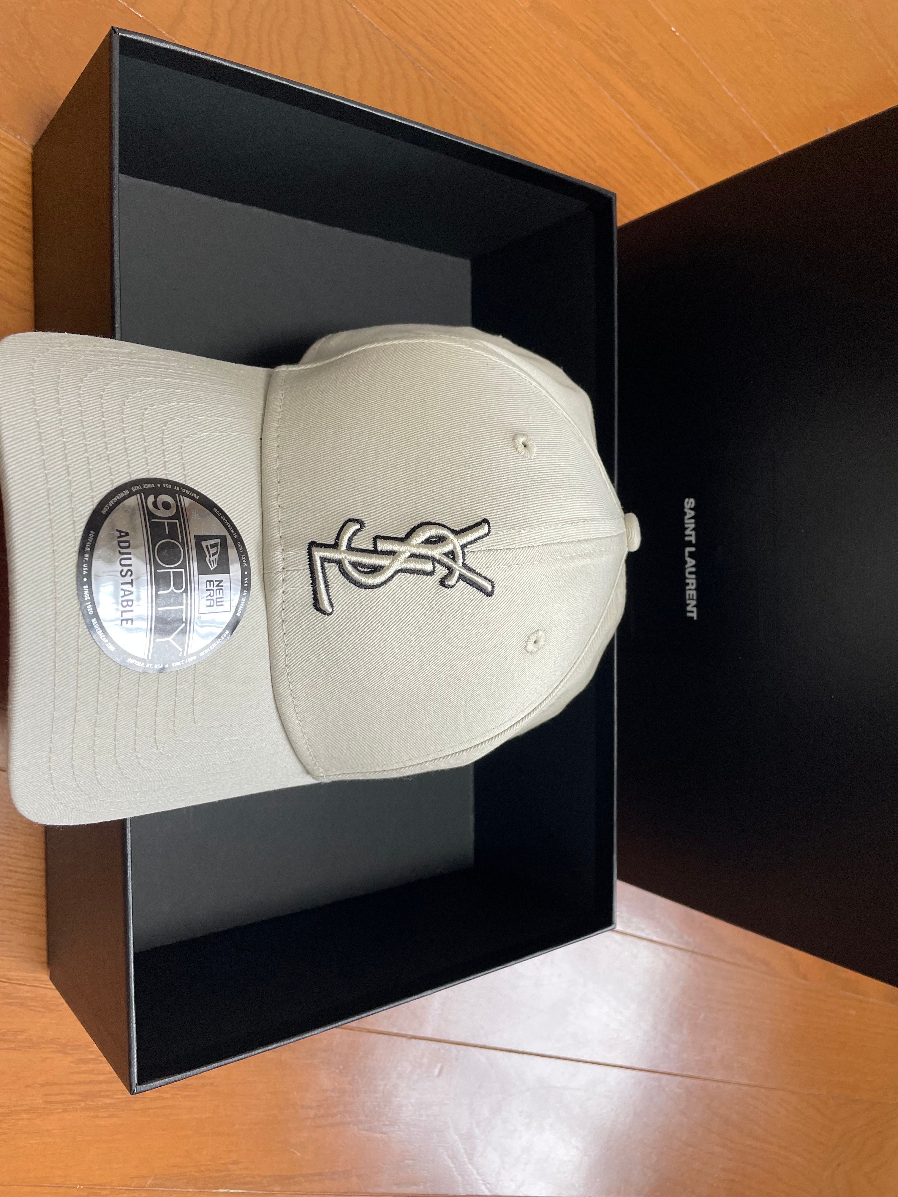 Saint Laurent x New Era YSL Monogram Cap "Ecru"
