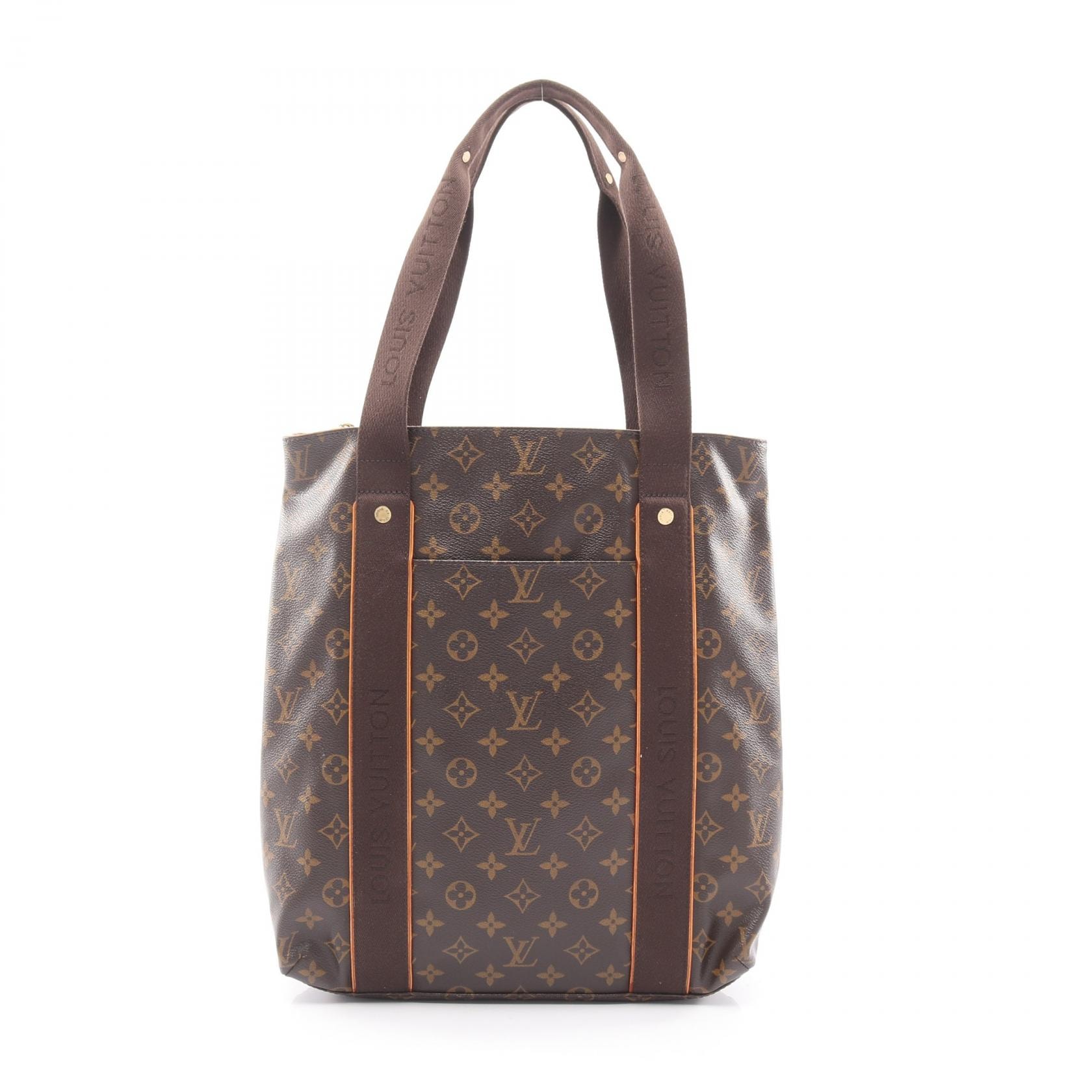ルイ・ヴィトン LOUIS VUITTON カバ ボブール トートバッグ バッグ PVCコーティングキャンバス レザー モノグラム メンズ レディース ブラウン系 M53013 【中古】