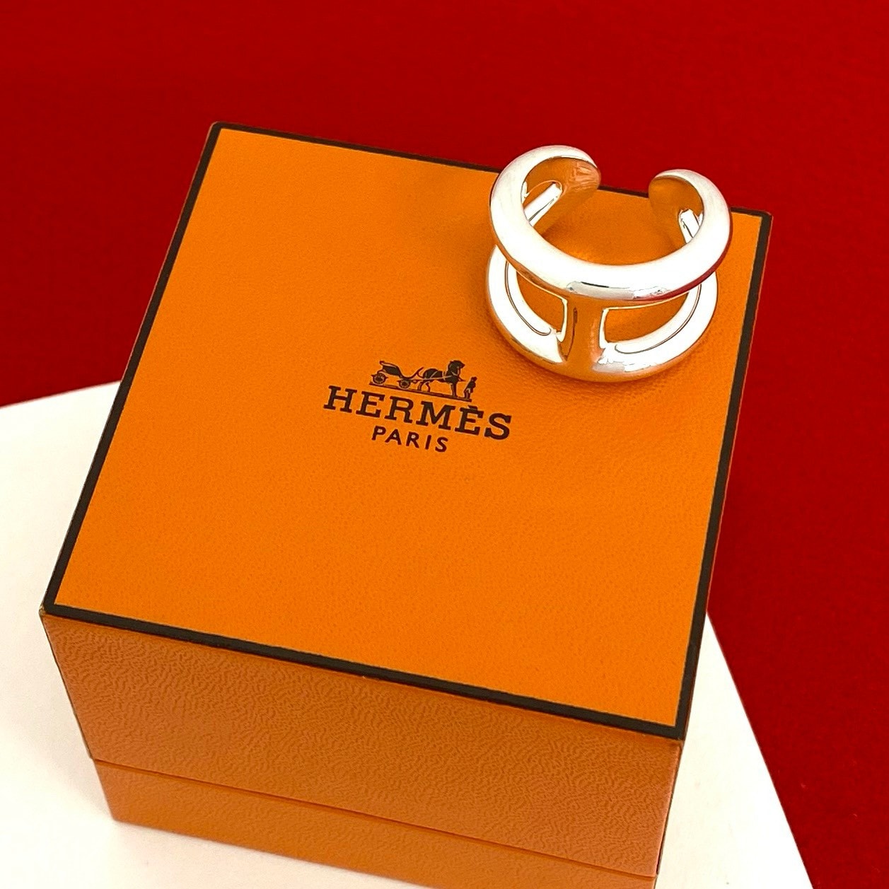 HERMES エルメス オスモズ GM リング シルバー925 リング・指輪 17号 シルバー
41720