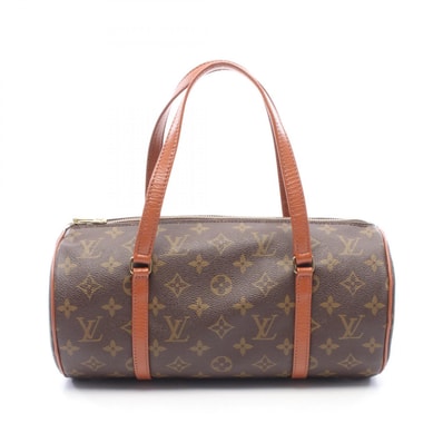 ルイ・ヴィトン LOUIS VUITTON パピヨン30 旧型 ハンドバッグ バッグ PVCコーティングキャンバス レザー モノグラム レディース ブラウン系 M51365 【中古】