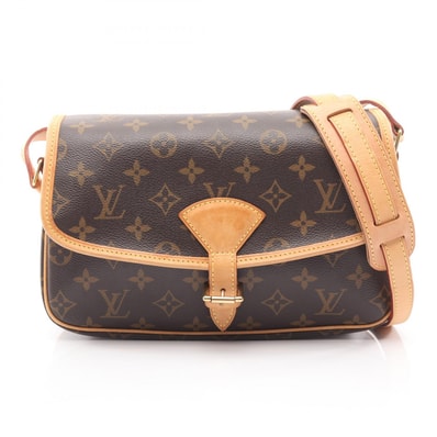 ルイ・ヴィトン LOUIS VUITTON ソローニュ モノグラム ショルダーバッグ バッグ PVCコーティングキャンバス レザー レディース ブラウン系 M42250 【中古】