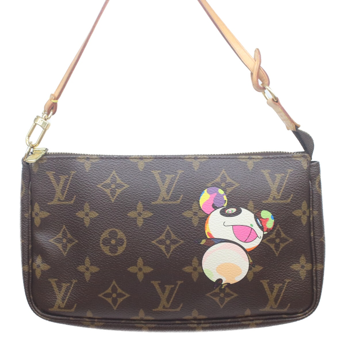 ルイヴィトン ×村上隆 M51981 モノグラムパンダ ポシェットアクセソワール