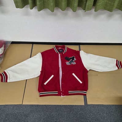 Supreme x Number (N)ine x Mickey Mouse Varsity Jacket "Red"