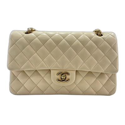 シャネル CHANEL マトラッセ ダブルフラップ ショルダーバッグ ラムスキン【中古】