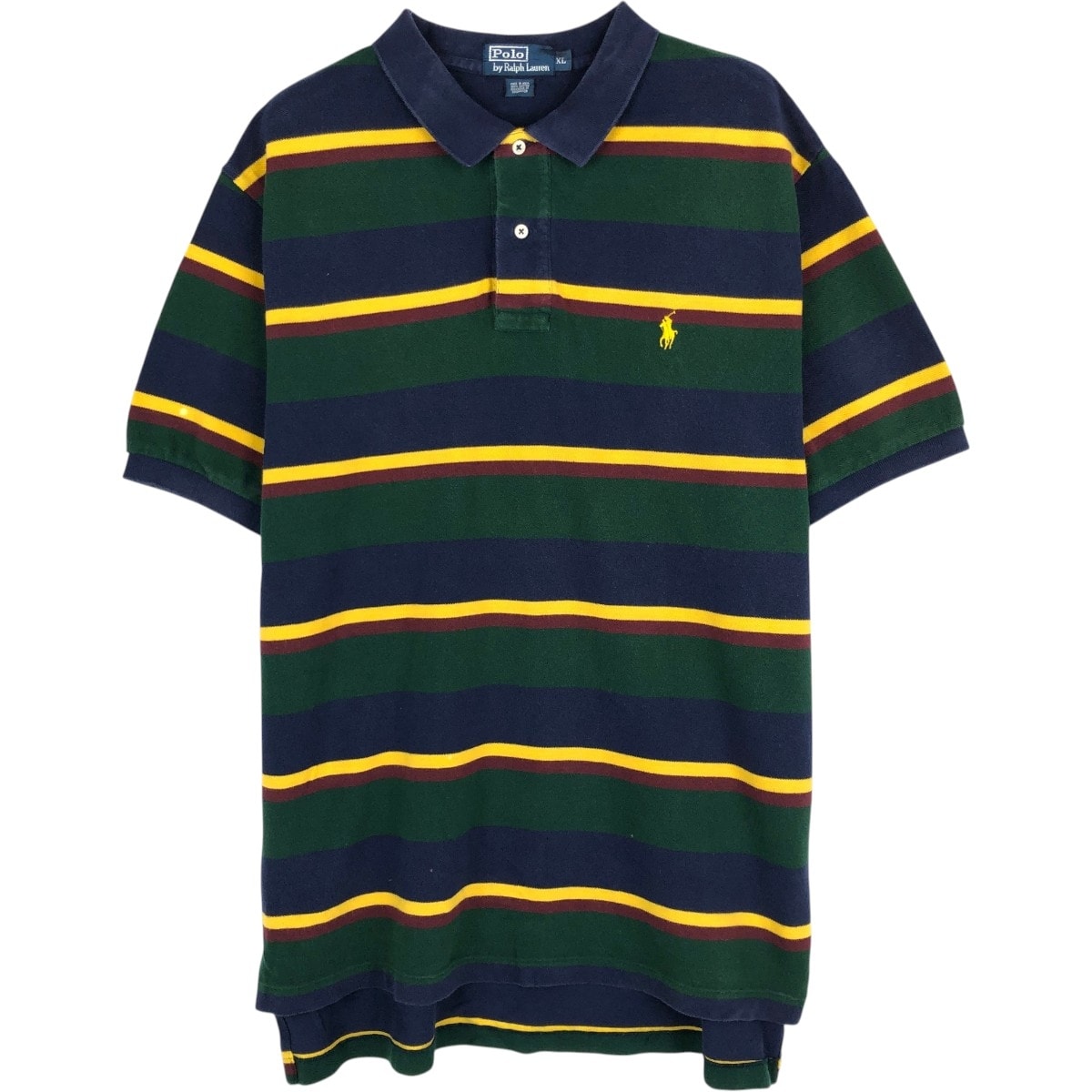 古着 ラルフローレン Ralph Lauren POLO by Ralph Lauren 半袖 ボーダー ポロシャツ メンズXL相当/eaa667440