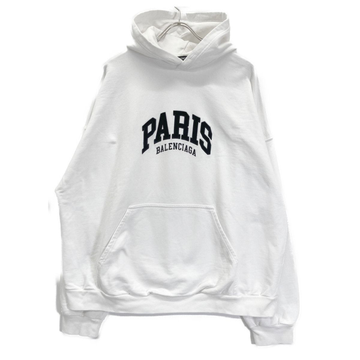 バレンシアガ 674988 ﾎﾜｲﾄ ﾌﾟﾙｵｰﾊﾞｰ ﾌｰﾃﾞｨ Ⅿ