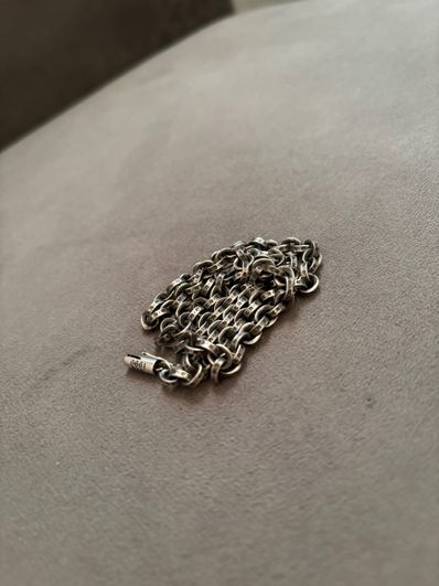 Chrome Hearts Paper Chain Necklace 45cm (18inch) "Silver"