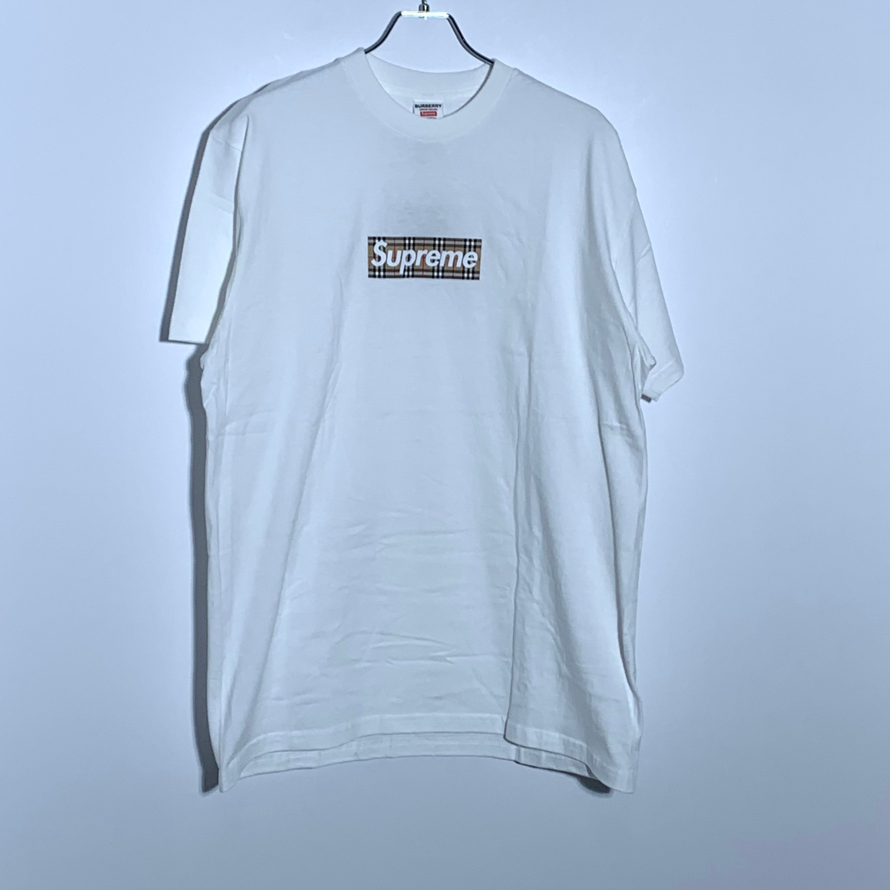 Supreme / Burberry Box Logo Tee "White"