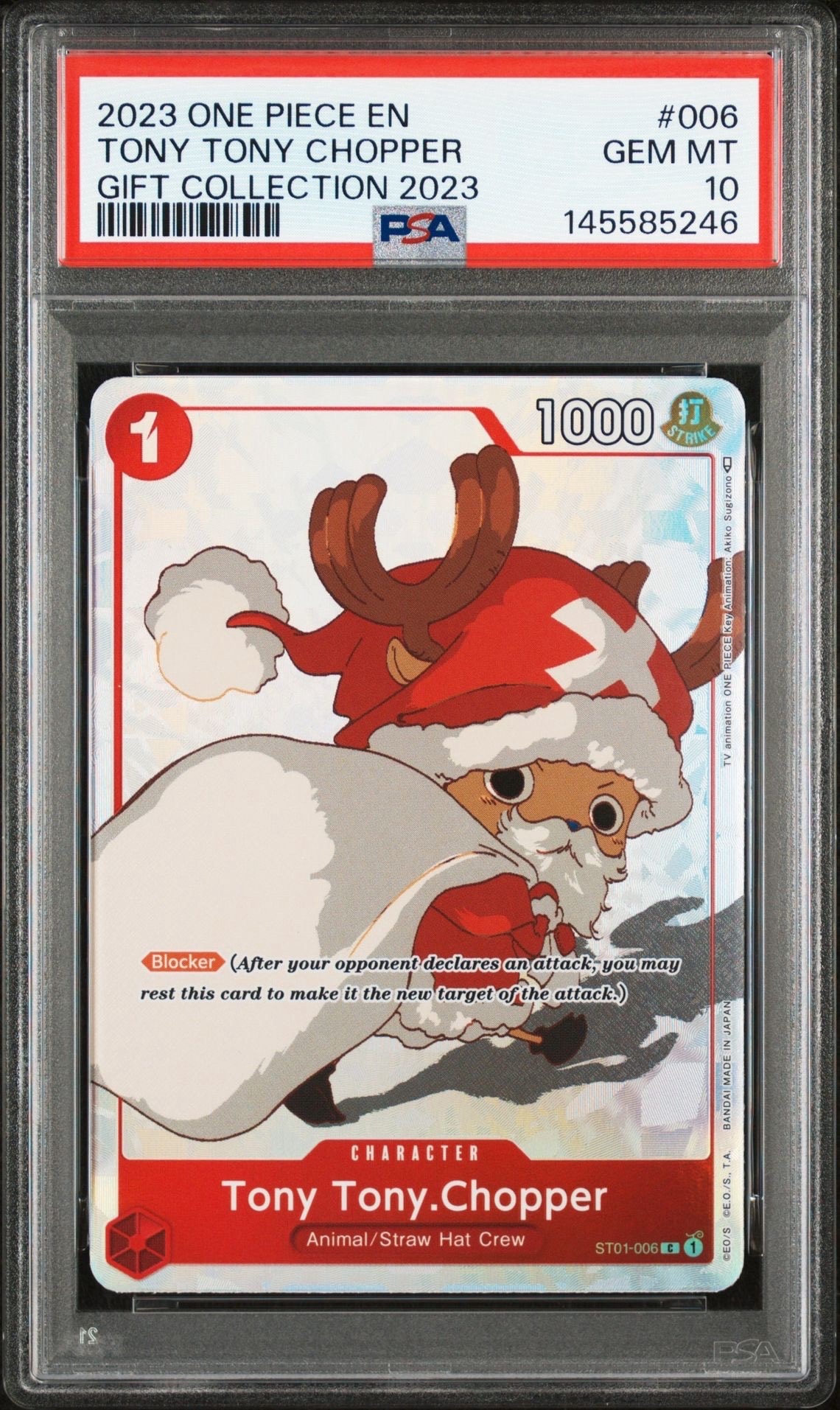 PSA10】トニートニー・チョッパー C パラレル [ST01-006] (プレミアム