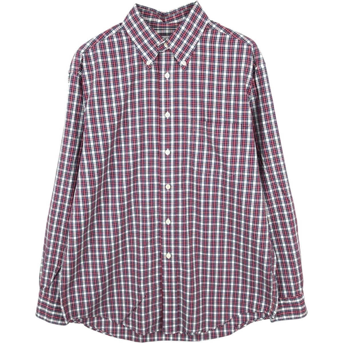 古着 ブルックスブラザーズ Brooks Brothers 346 長袖 ボタンダウンチェックシャツ メンズM相当/eaa662572