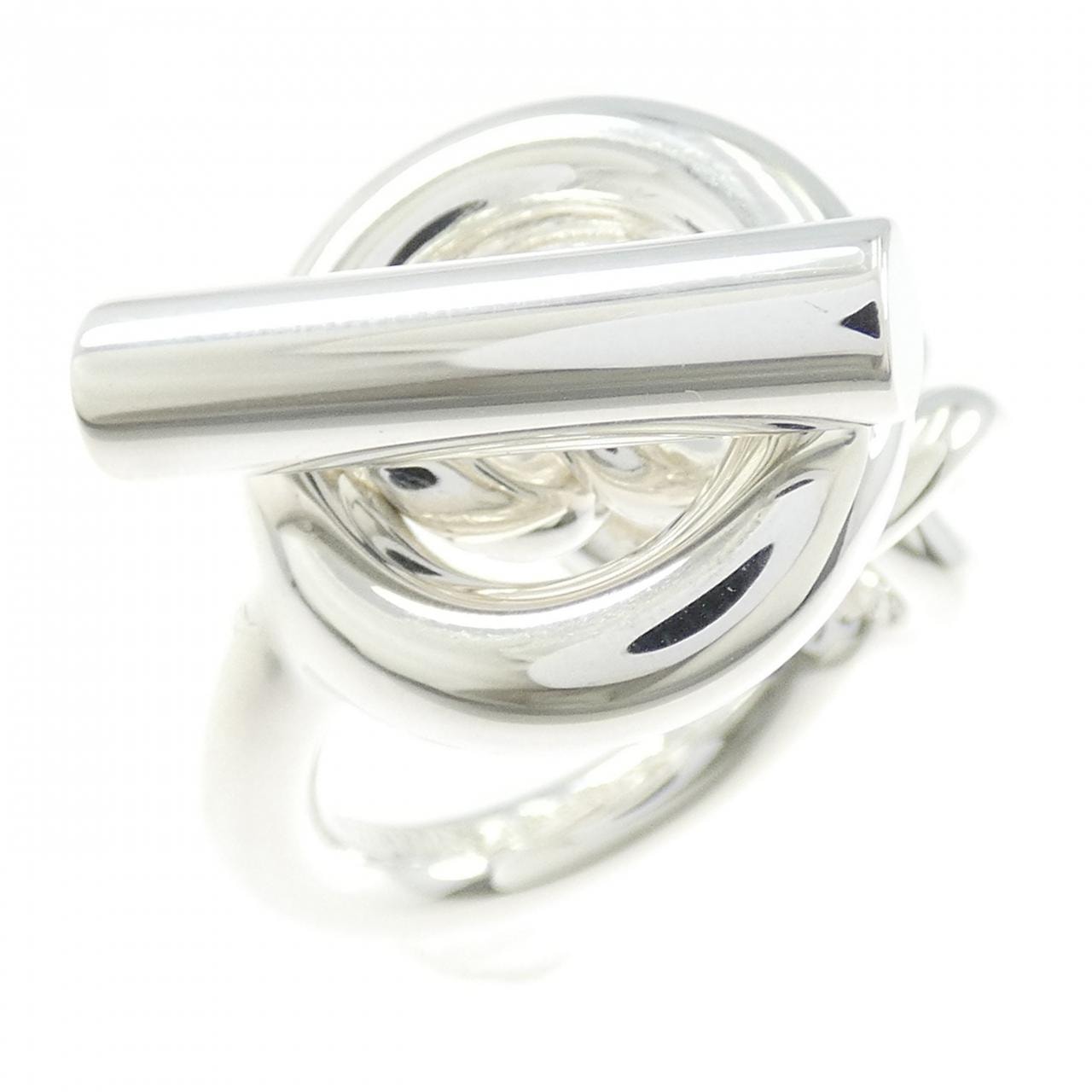 Hermes Croisette Ring GM Large Model "Silver"