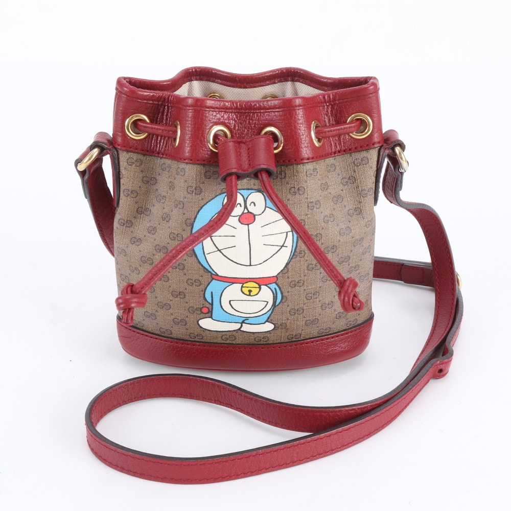 ■極美品 グッチ マイクロGGドラえもん コラボ 647801