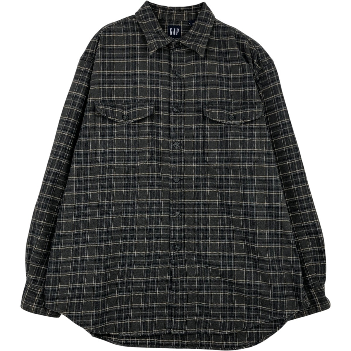 古着 90年代 ギャップ GAP オールドギャップ 長袖 フランネルチェックシャツ メンズL相当 ヴィンテージ/eaa637939