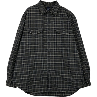 古着 90年代 ギャップ GAP オールドギャップ 長袖 フランネルチェックシャツ メンズL相当 ヴィンテージ/eaa637939