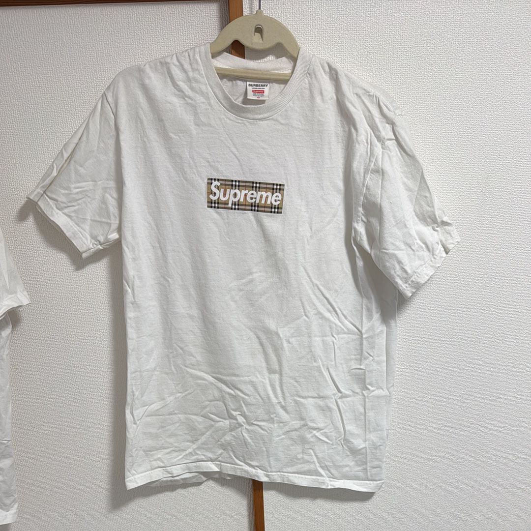 Supreme / Burberry Box Logo Tee "White"