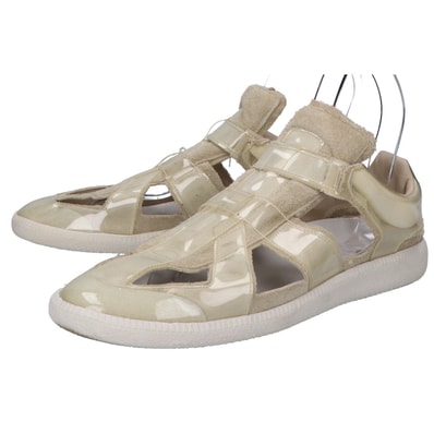 メゾンマルジェラ 22 PVC/スエード サンダル 42