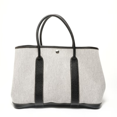 エルメス HERMES ガーデンパーティ PM トワルアッシュ ハンドバッグ【中古】