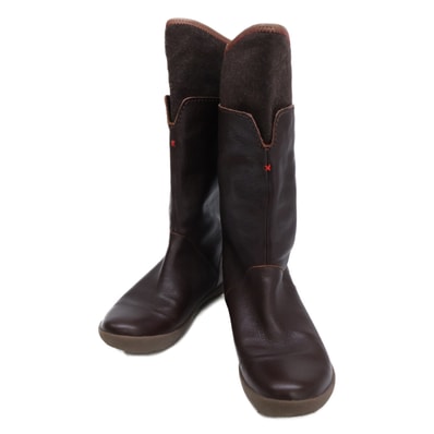 カンペール 【美品】46559-001 WEEK レザー ミドルブーツ US8
