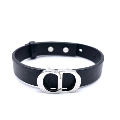 DIOR CD Icon bracelet Silver×Black