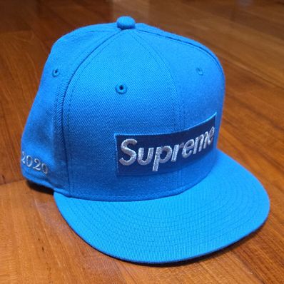 Supreme $1M Metallic Box Logo New Era® "Blue"