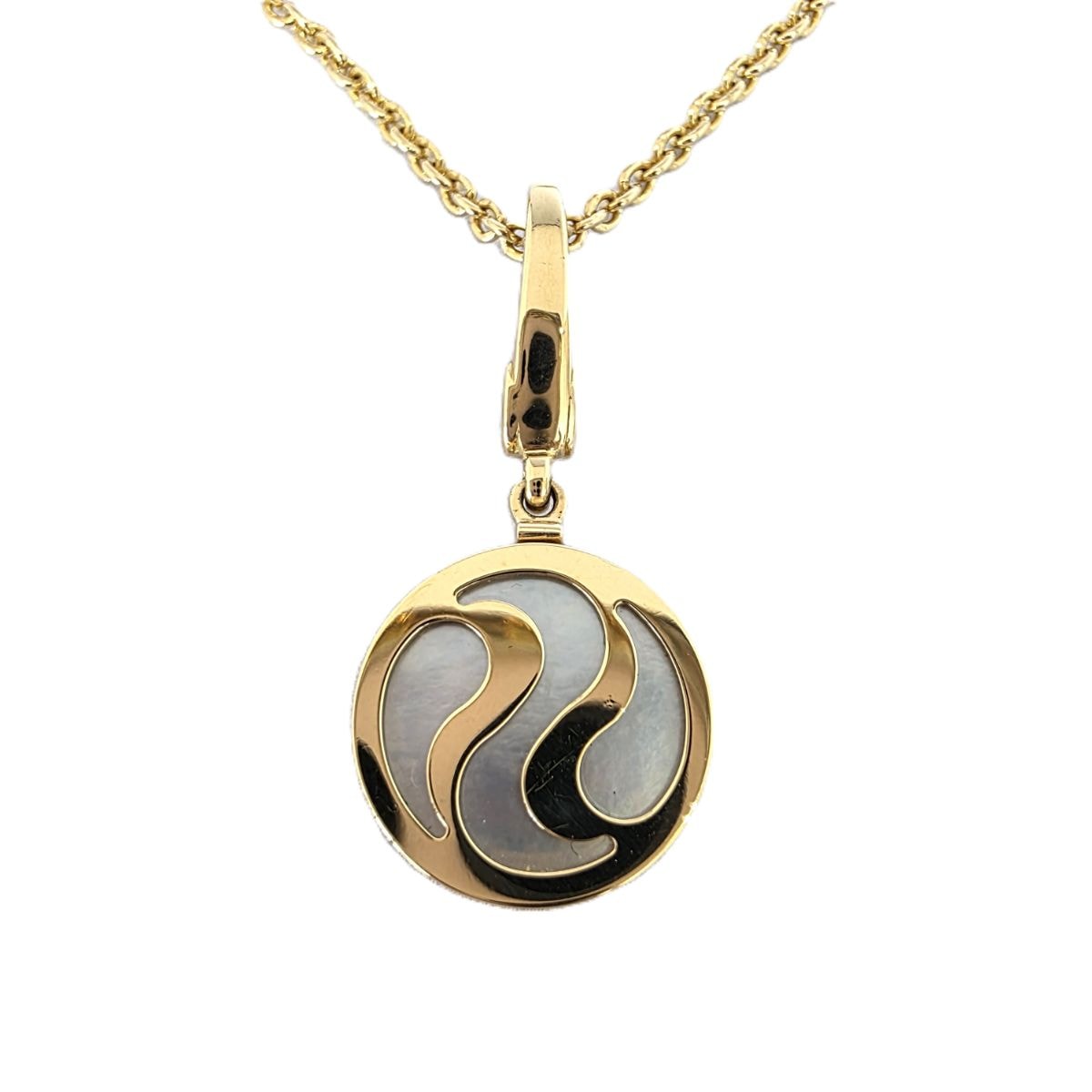 BVLGARI ブルガリ アレグラ オプティカル ミニサイズ MOP K18YG 750 ネックレス K18イエローゴールド ゴールド レディース【中古】
