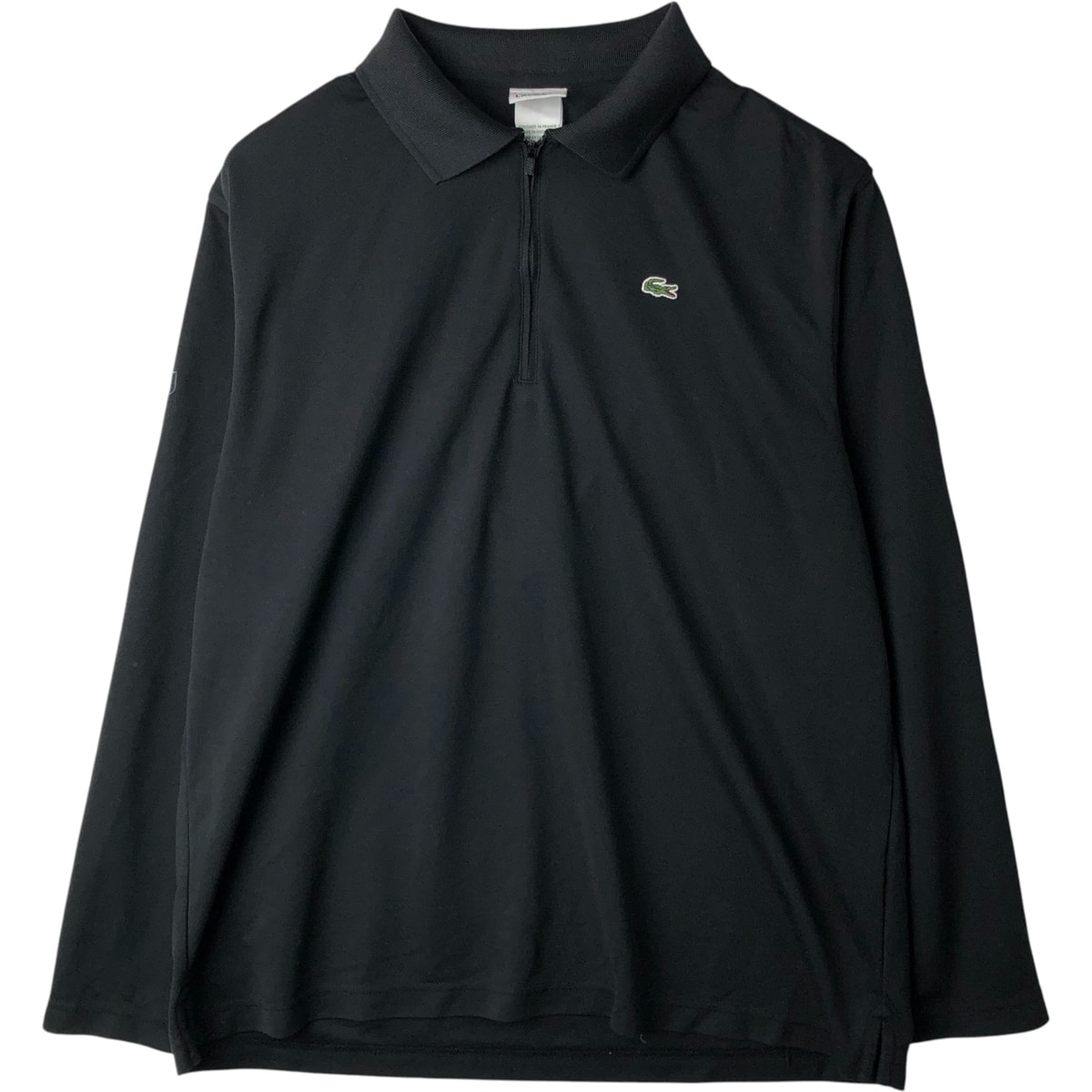 古着 ラコステ LACOSTE フランス企画 襟付き ハーフジップ 長袖 ポロシャツ 6 メンズXL相当/eaa616293