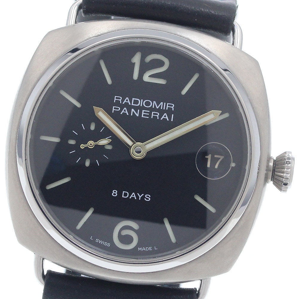 パネライ ラジオミール 8デイズ チタニオ PAM00346 メンズ 【中古】