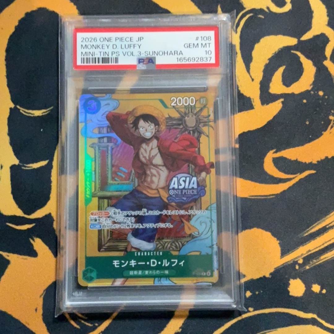 PSA10】モンキー・D・ルフィ P [P-108]【アジア版】(プロモーション