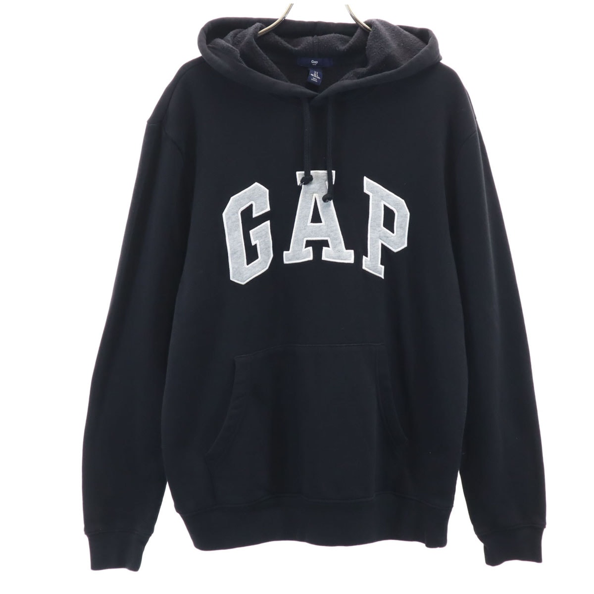 美品 GAP ギャップ 長袖 スウェットパーカー S ブラック