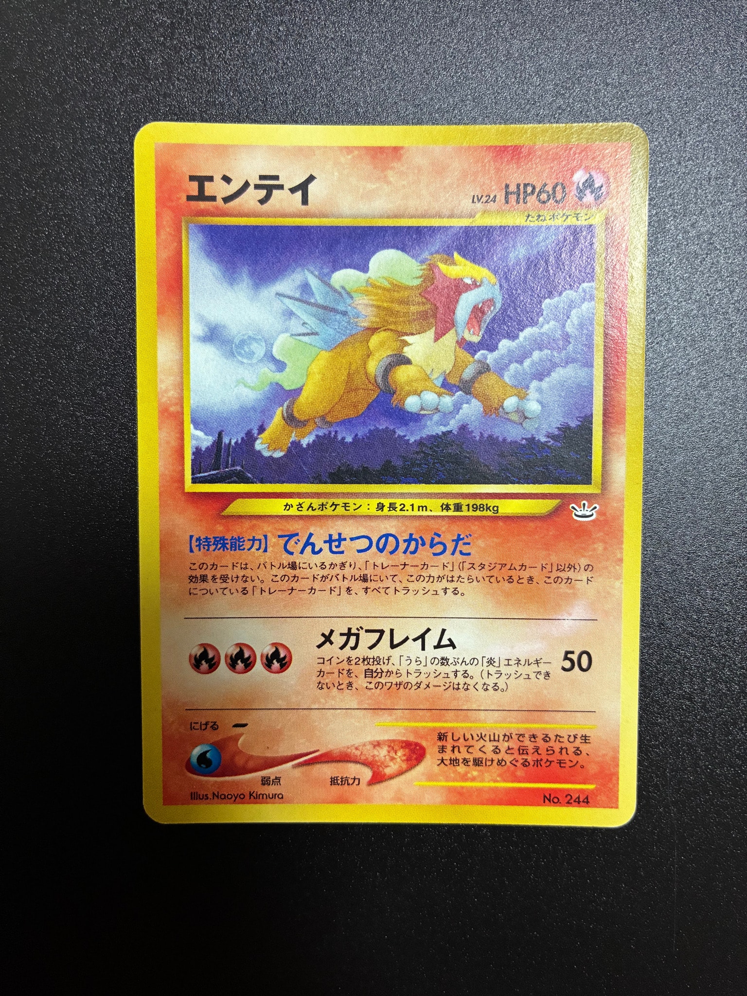 エンテイLV.24 : 旧裏 [PRMF-3 No.244](ポケモンカード☆neo
