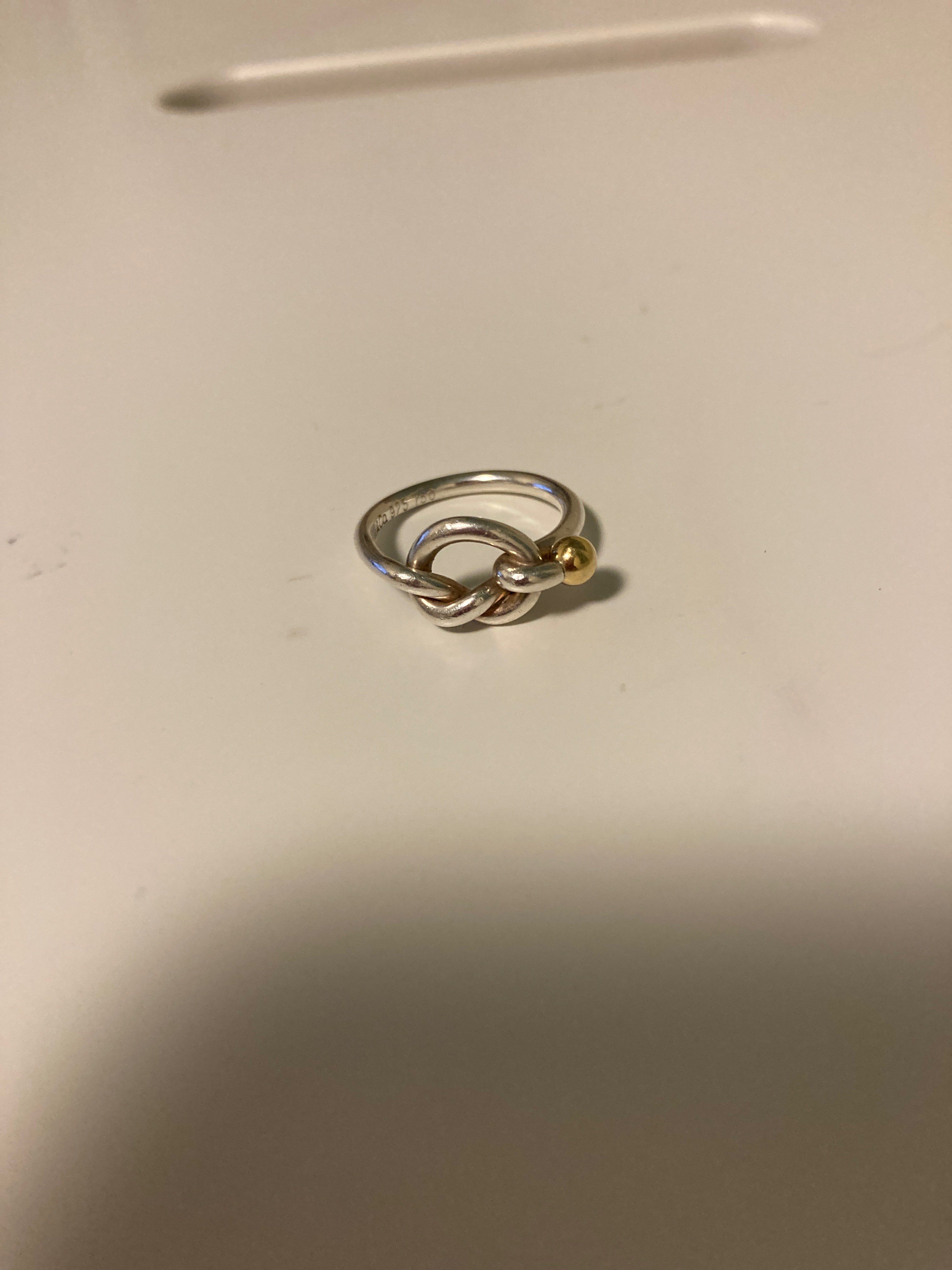 Tiffany & Co Love Knot Ring Hook and Eye ”Silver”