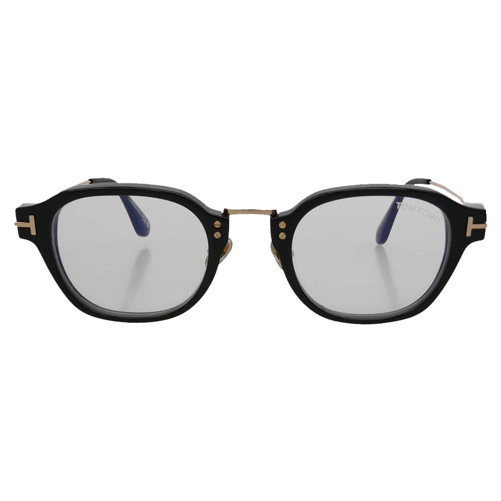 TOM FORD トムフォード TF6166-D-B ボストン アジアンフィット アイウェア メガネ 眼鏡 ブラック系 ピンクゴールド系 48□23 145【中古】