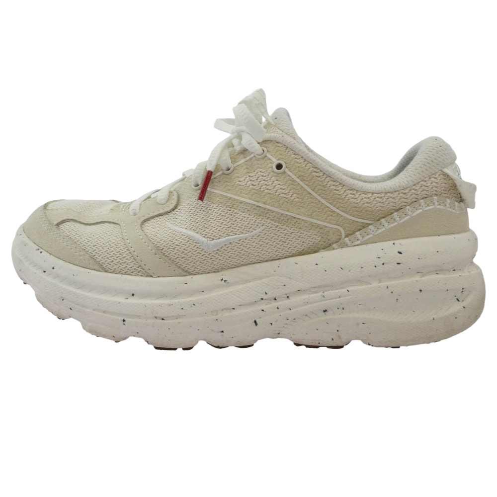 HOKA ONE ONE ホカ オネオネ スニーカー 1162131 U BONDI VIBRANT BLOOM BONDI B3LS ボンダイ ビブラント ブルーム スニーカー ベージュ系 オフホワイト系 26cm【中古】