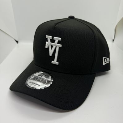 NEW ERA Los Angeles Dodgers 'Upside Down LA Logo' 9Forty A-Frame Snapback "Black"