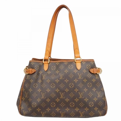 【6da0500】ルイヴィトン トートバッグ モノグラム バティニョールオリゾンタル M51154 ブラウン【中古】レディース