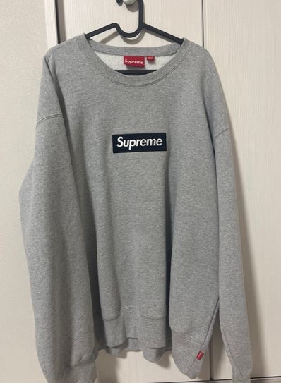 Supreme Box Logo Crewneck "Heather Grey" (22FW)