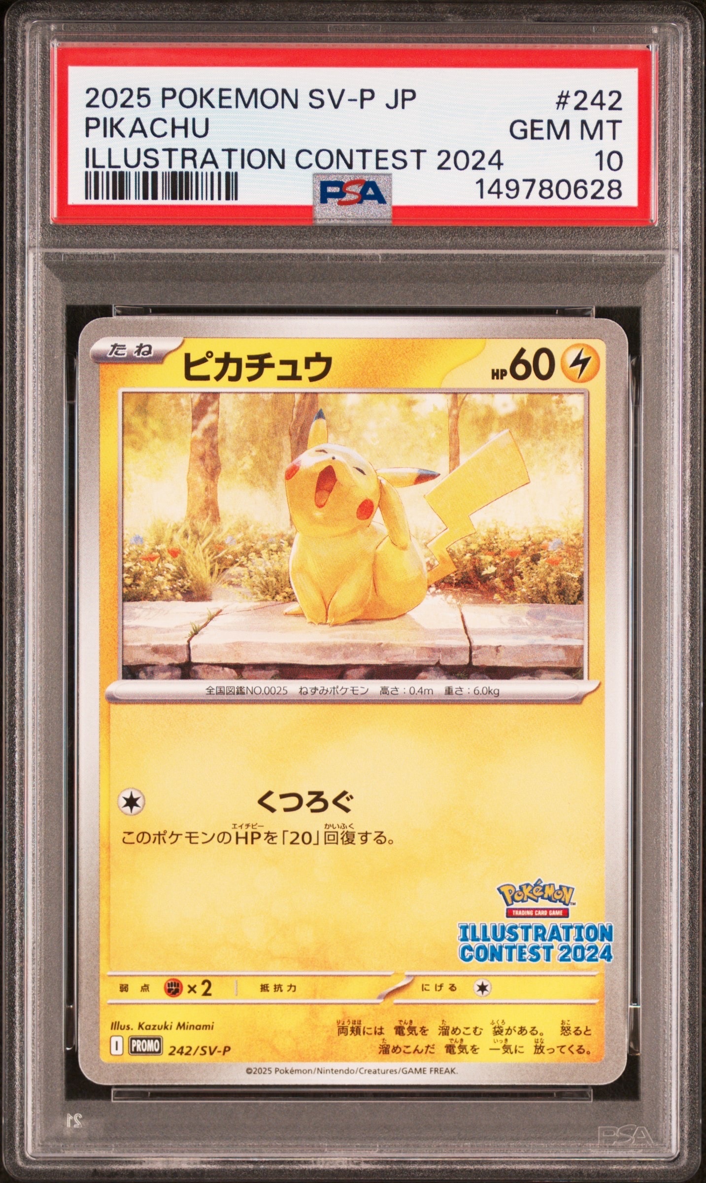 ピカチュウ [SV-P 242](プロモカードパック「イラストレーションコンテスト 2024 受賞作品プロモカード化記念キャンペーン」)