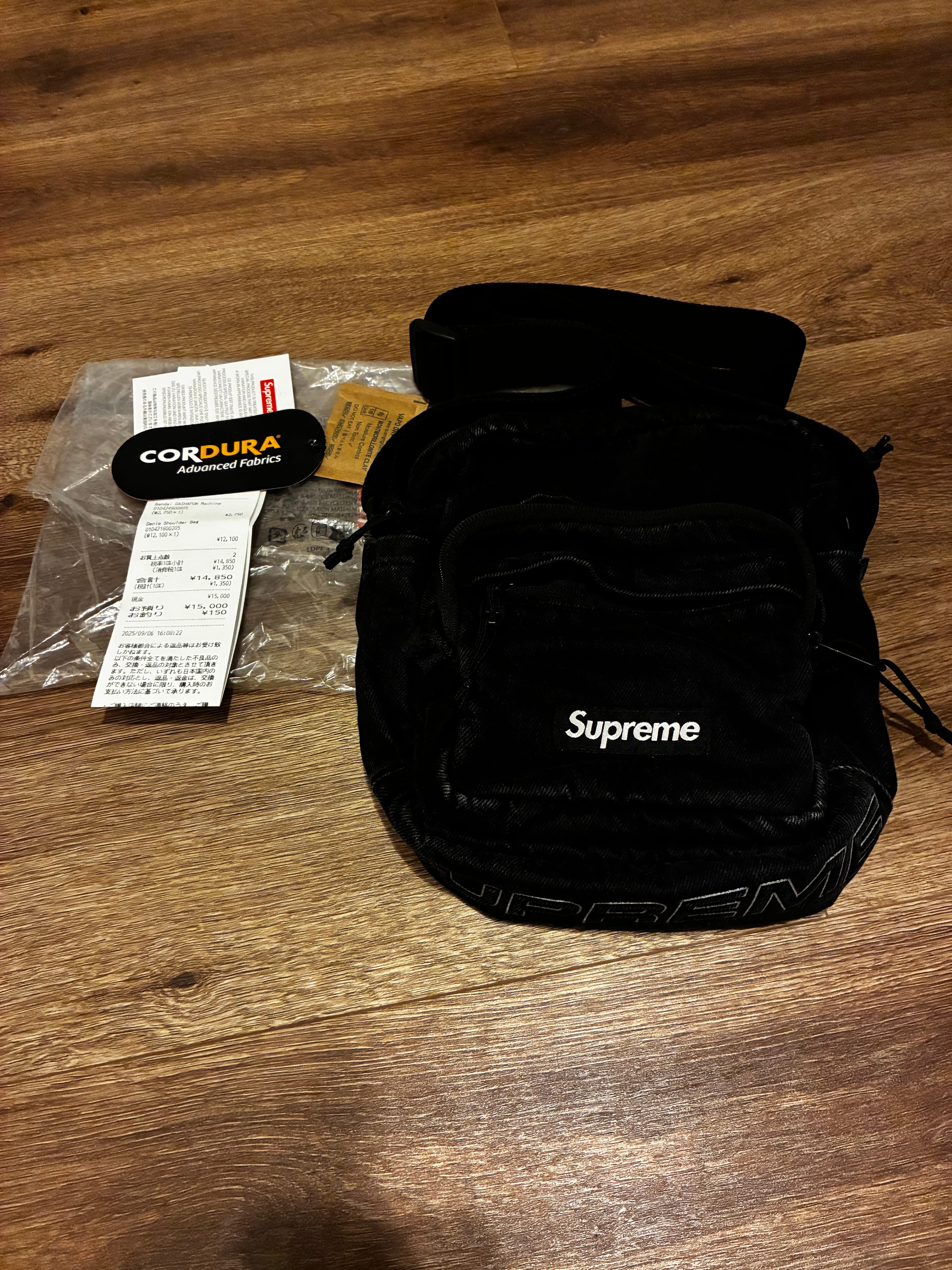 Supreme Denim Shoulder Bag 