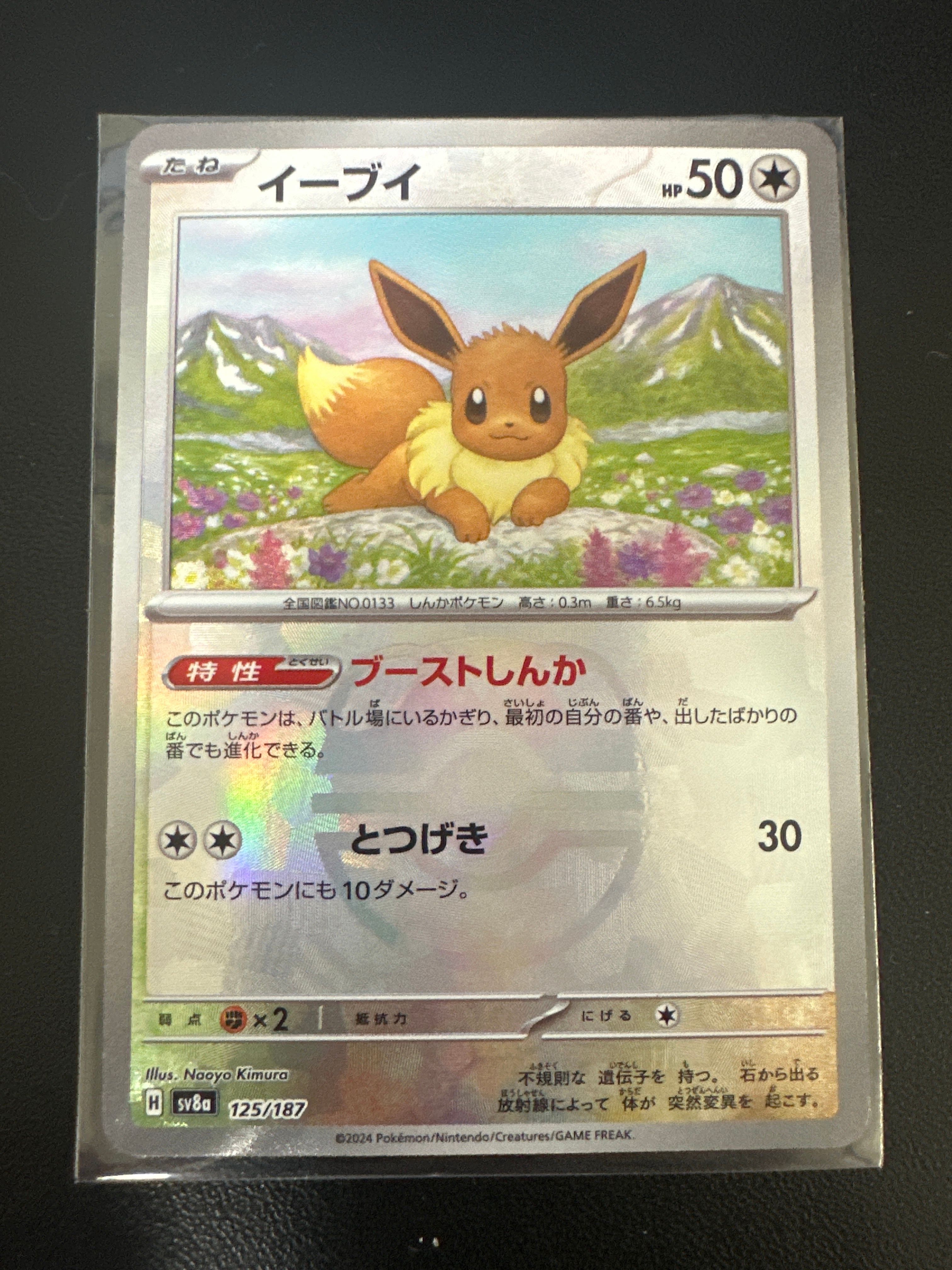 イーブイ :マスターボールミラー [SV8a 125/187](ハイクラスパック「テラスタルフェスex」)