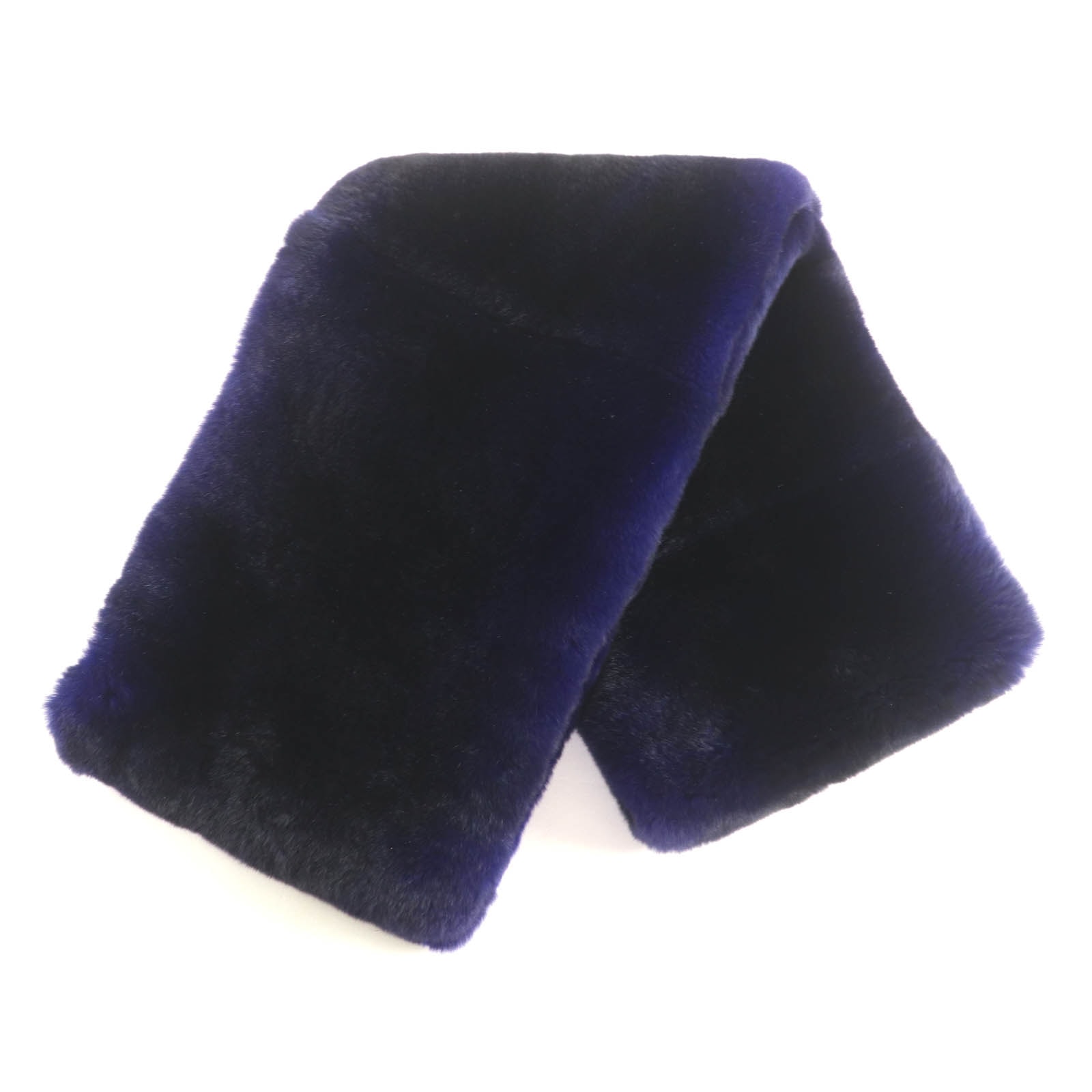 美品 ロエベ マフラー ブラック パープル レディース