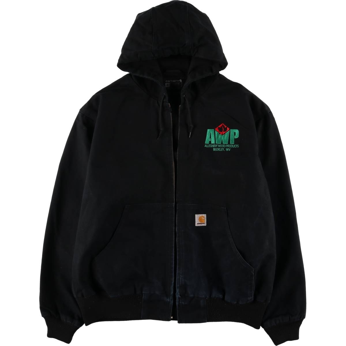 古着 訳あり特価 カーハート Carhartt Loose Fit アクティブジャケット ダックフルジップパーカー メンズXL相当/eaa586100