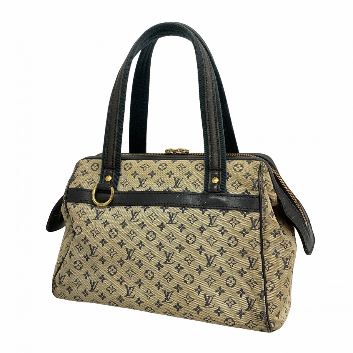 【6db1493】ルイヴィトン ハンドバッグ モノグラム・ミニ ジョセフィーヌPM M92049 ブルー【中古】レディース